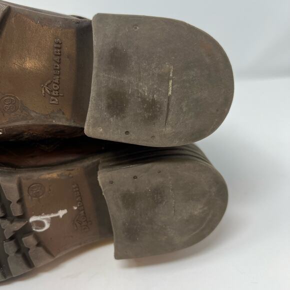 Dromedaris Boots Women's 39 Kara Chocolate Print Leather AJN19 Steam Punk - Picture 9 of 13